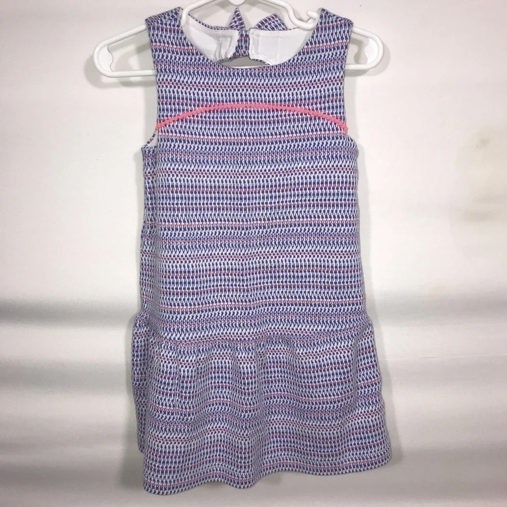Janie and Jack Blue & Pink Sleeveless Dress
